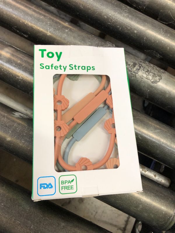 Photo 1 of Toy Safety Straps, Socub Silicone Adjustable Baby Pacifier Teether Straps, 4pcs Toddler Toy Bottle Harness Straps for Strollers, High Chair, Cribs, Bags, BPA Free, Multi Colors