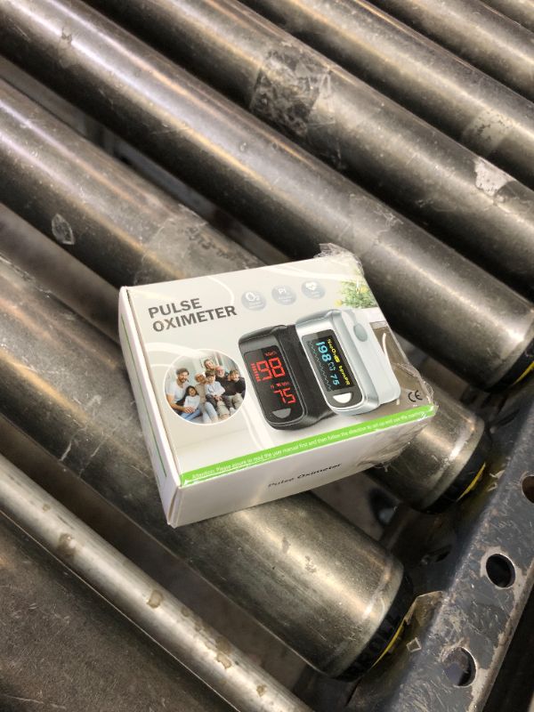 Photo 1 of Fingertip Pulse Oximeter Blood Oxygen Saturation Monitor Pulse Ox, Heart Rate and Fast Spo2 Reading Oxygen Meter with OLED Screen Included Lanyard and 2 X AAA Batteries