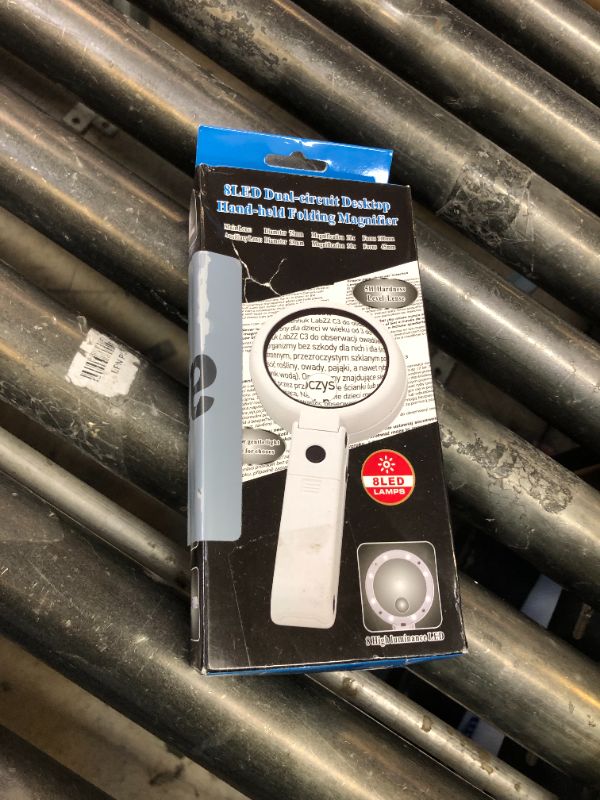 Photo 1 of 30X 10X Magnifying Glass with Light and Stand, Foldable Handheld Magnifying Glass & 2 Level Dimmable for Macular Degeneration, Seniors Reading, Close Work, Coins, Jewelry, Powered by Battery or USB