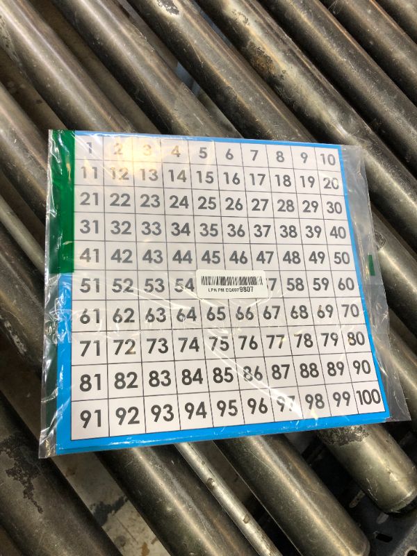 Photo 1 of Math Hundred Boards, Laminated Double Sided Number 1-100 Chart Easy to Write Consecutive Number Counting Chart for Kids Classroom, Homeschool, School Supplies (10 Sheets)