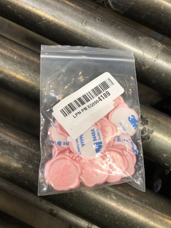 Photo 1 of 25 Pcs Pink Rose Wax Seal Stickers, Pink Wax Seal for Wedding Invitation, Easy to Use and Good Adhesion Rose Envelope Stickers, Wedding Invitation Accessories