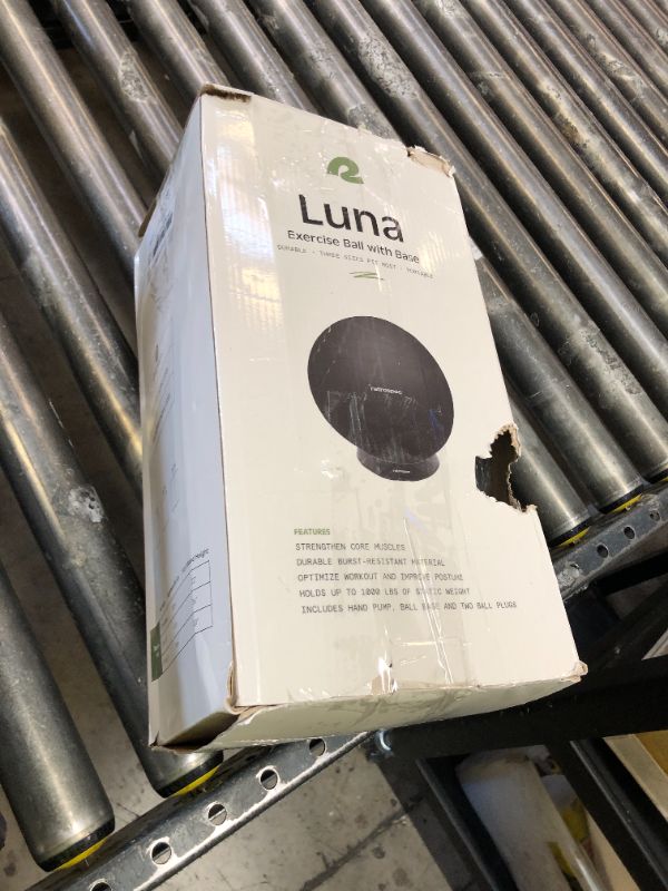 Photo 1 of Retrospec Luna Exercise Ball - 55, 65, or 75cm Yoga Ball for Workouts, Stability, Pregnancy - Swish Balance Ball w/Pump & Base for Office & Home Gym, 65cm, Black