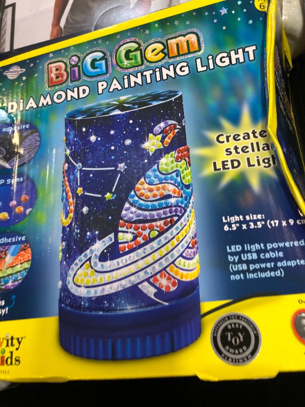 Photo 1 of Creativity for Kids Big Gem Diamond Painting Light - Create Your Own DIY Night Light, Diamond Arts and Crafts Kit for Kids Ages 6-8+