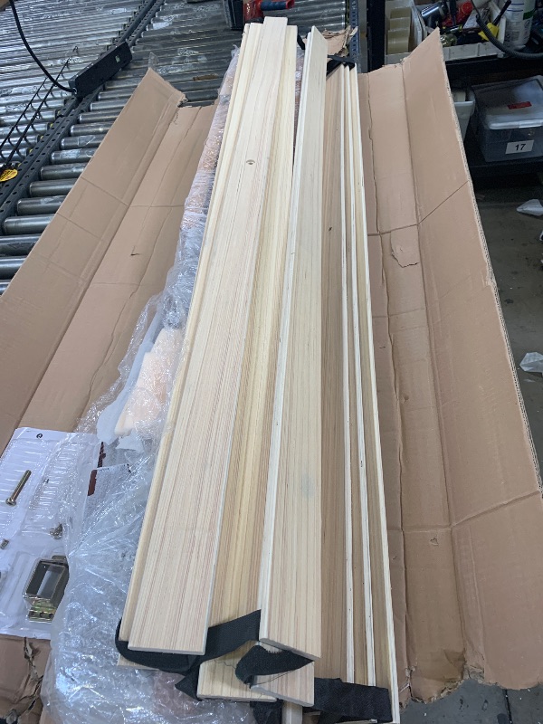 Photo 1 of *Missing Hardware* -- Twolike Queen Bed Frames,Wood Bed Frames,Wood Platforms Bed with Wooden Slats Support,Mattress Foundation,No Box Spring Needed,Easy Assembly,Queen,Espresso