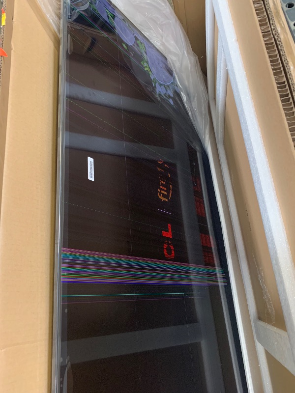 Photo 1 of **Display Cracked, Sold for Parts** -- TCL 55-Inch Class S5 UHD 4K LED Smart TV with Fire TV (55S551F, 2024 Model), Dolby Vision, HDR PRO+, Dolby Atmos, Alexa Built-in with Voice Remote, Apple AirPlay 2 Compatibility, Streaming Television