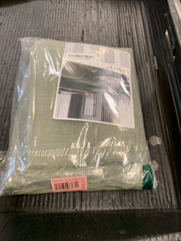 Photo 1 of LAMIT Sage Green Linen Curtains for Living Room, 84 inch Length, 2 Panels, Light Filtering Semi Sheer, Back Tab and Rod Pocket, Neutral Panels for Bedroom/Sliding Glass Door, 52 x 84 Inch