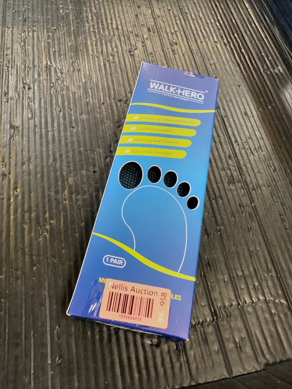 Photo 1 of Plantar Fasciitis Insoles for Men Women - Orthotics Inserts, Shoe Insoles Arch Support Flat Feet Inserts Work Boot Insoles for Standing All Day (Mens 10-10 1/2 | Womens 12-12 1/2)