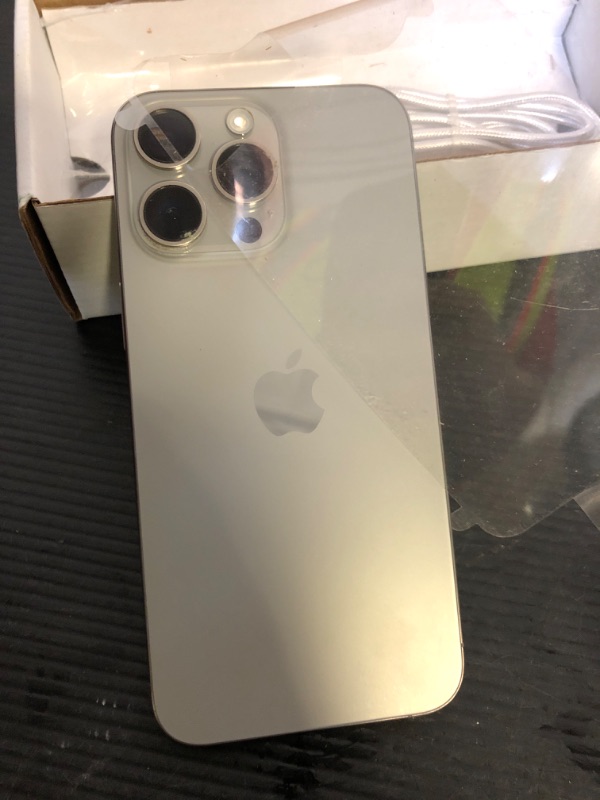 Photo 1 of Apple iPhone 15 Pro Max, 256GB, Natural Titanium - Unlocked (Renewed)