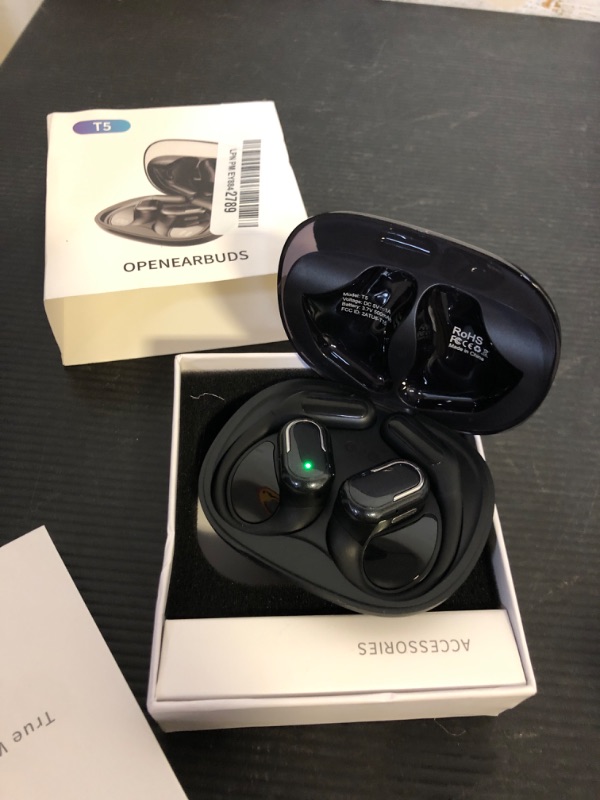 Photo 1 of Byobyc Wireless Headphones, 40H Playtime Bluetooth 5.4 Earbuds with LED Power Display, lPX5 Waterproof Open Ear Buds with Ergonomic Earhook for Gym, Jogging, Commuting