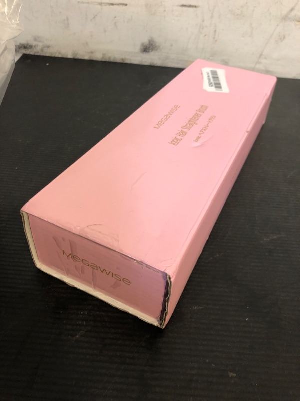 Photo 1 of Updated 2025 MEGAWISE Hair Straightener Ceramic Brush ; Anti-Scald Dual Voltage Flat Iron Hot Brush | Rotatable Cord |Auto Shutoff | Anti-frizz |for All Hair Types (Pink)