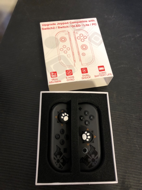 Photo 1 of Replacement For Switch Controller, Mando De Switch OLED/Lite, Wireless Left/Right Joypad With No-Drift Joystick, Wake-Up, Dual Vibration, No NFC (Gray, Not Official Controles)