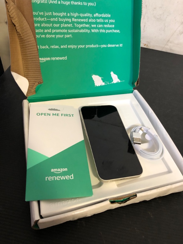 Photo 1 of Apple iPhone 13, 128GB, Starlight - Unlocked (Renewed Premium)