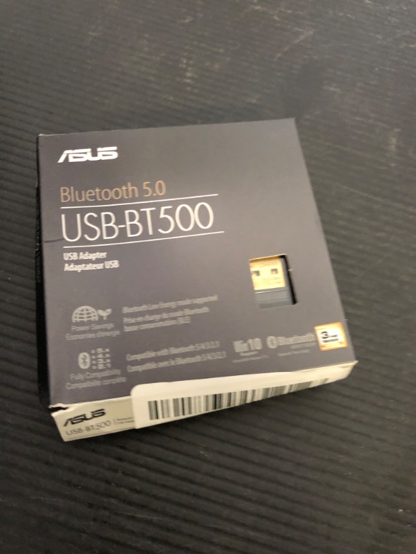 Photo 1 of ASUS USB-BT500 Bluetooth 5.0 USB Adapter with Ultra Small Design, Backward Compatible with Bluetooth 2.1/3.x/4.x
