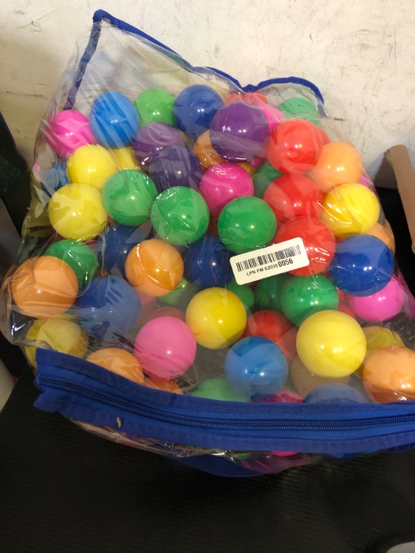 Photo 1 of Hovenlay Ball Pit Balls Phthalate Free BPA Free Crush Proof Plastic - 7 Bright Colors in Reusable Play Toys for Kids with Storage Bag