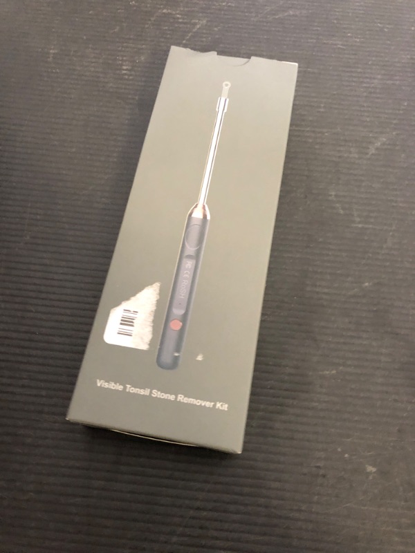 Photo 1 of Tonsil Stone Remover with Camera?Tonsil Stone Removal Tool with LED Light?TonsilCleaner for Tonsil Stone Removal?Tonsillolith Removal Tool with 4 Head ?Attachments for iOS & Android (Black and Gold)