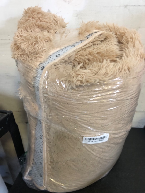 Photo 1 of Beige Fluffy Living Room Rugs, Shag Area Rug 5x8 for Bedroom, Furry Carpet for Kids Girls Room, Living Room Decor, Soft Shaggy Rug for Play Room, Fuzzy Carpet for Nursery,Fuzzy Plush Rug, Camel Carpet