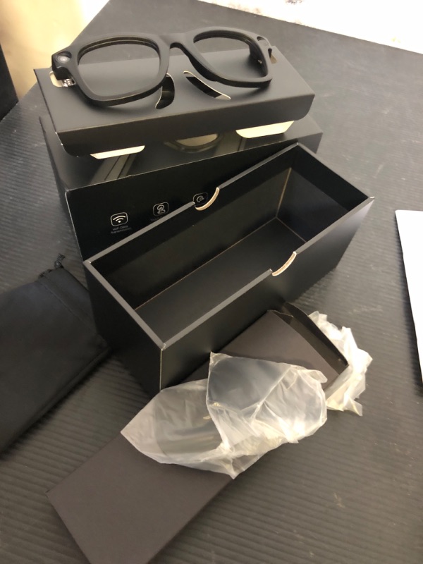 Photo 1 of AI Smart Glasses with Camera, 800W HD Camera Glasses, 1080P Video Recording Sunglasses, Real Time Translation, Voice Assistant, Open-Ear Audio for Travel, Meetings & Vlogging