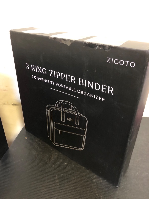 Photo 1 of Sturdy 3 Ring Zipper Binder With Shoulder Strap For School - Beautiful 2 Inch Zip Up Binder with Extra Pockets Holds 500 Sheets, Books & Laptop - Easy to Carry Trapper Keeper Made Of Premium Fabrics