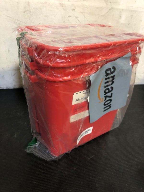 Photo 1 of Alcedo Sharps Container for Home Use 2 Gallon (3-Pack), Biohazard Needle and Syringe Disposal, Professional Medical Grade