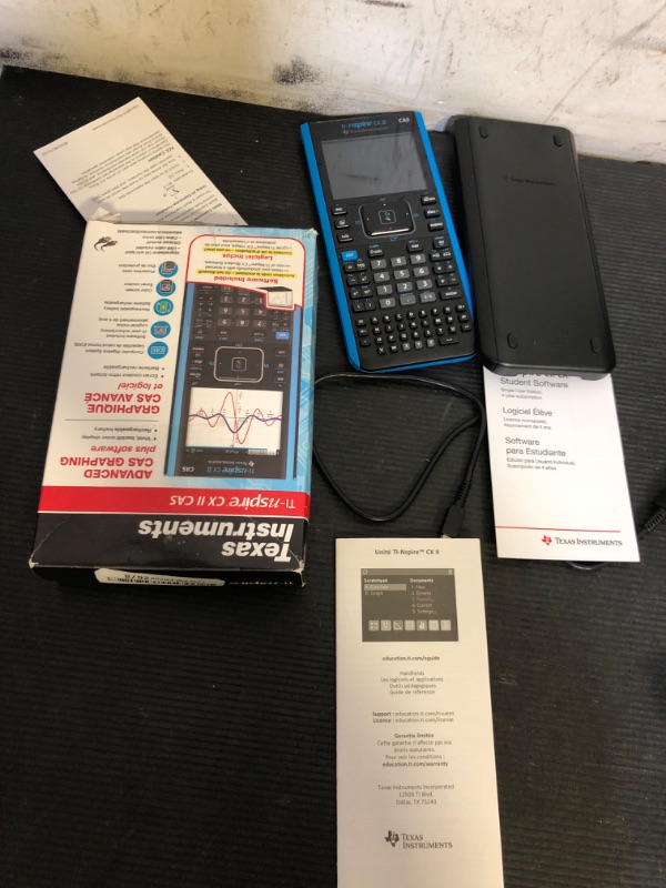 Photo 1 of Texas Instruments TI-Nspire CX II CAS Color Graphing Calculator with Student Software (PC/Mac)