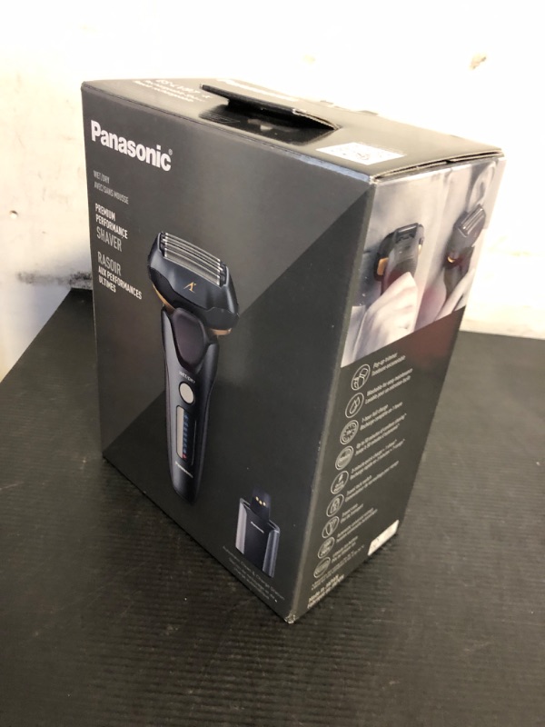Photo 1 of Panasonic Electric Razor for Men, Electric Shaver, ARC5 with Premium Automatic Cleaning and Charging Station, Wet Dry Shaver Men, Cordless Razor, with Pop-Up Trimmer ES-LV97-K, Black