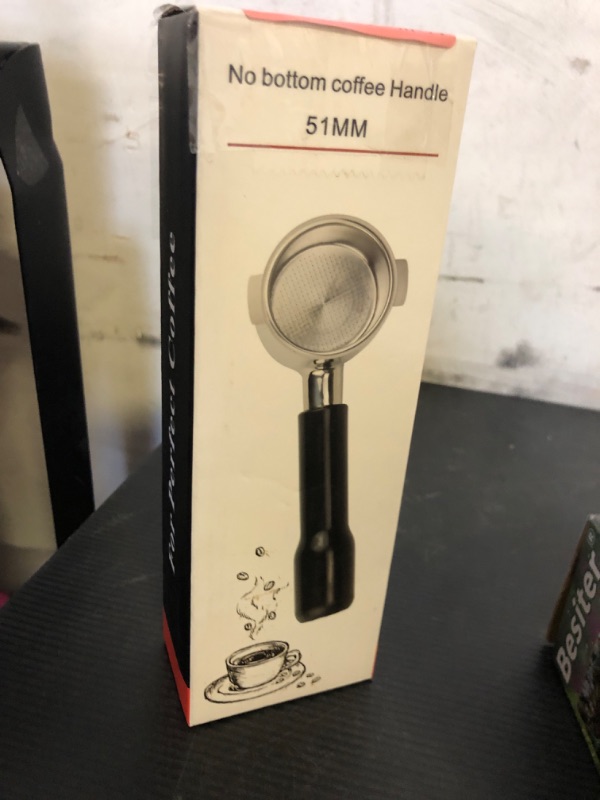 Photo 1 of GIWOSK 51mm Bottomless Portafilter 2 Ears Espresso Portafilter Compatible with Delonghi ECP3420/EC155/BCO430/EC260 with Puck Screen Stainless Steel Filter Basket and Rosewood Handle