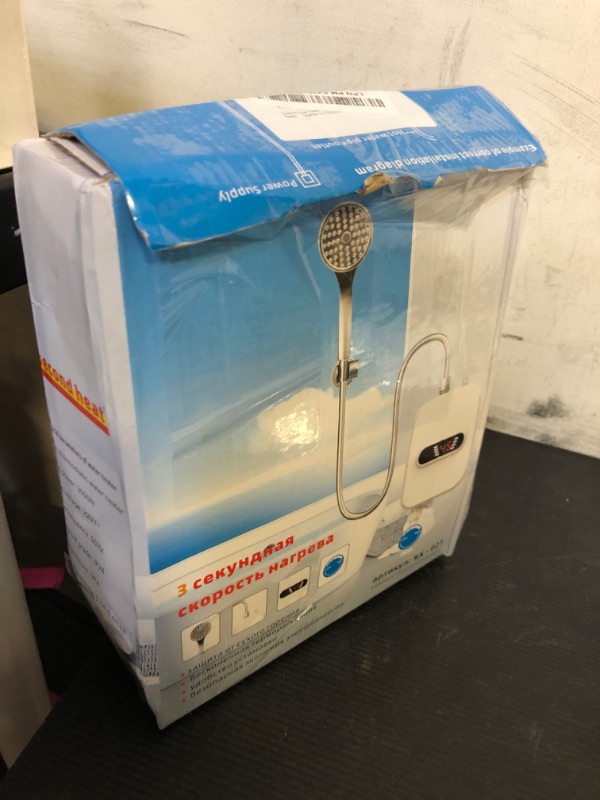 Photo 1 of Tankless Water Heater, Electric Instant Hot Water Heater for Shower, 2100W On Demand Rapid Heating, Mini Portable Water Heater for Bathroom, LCD Digital Display
