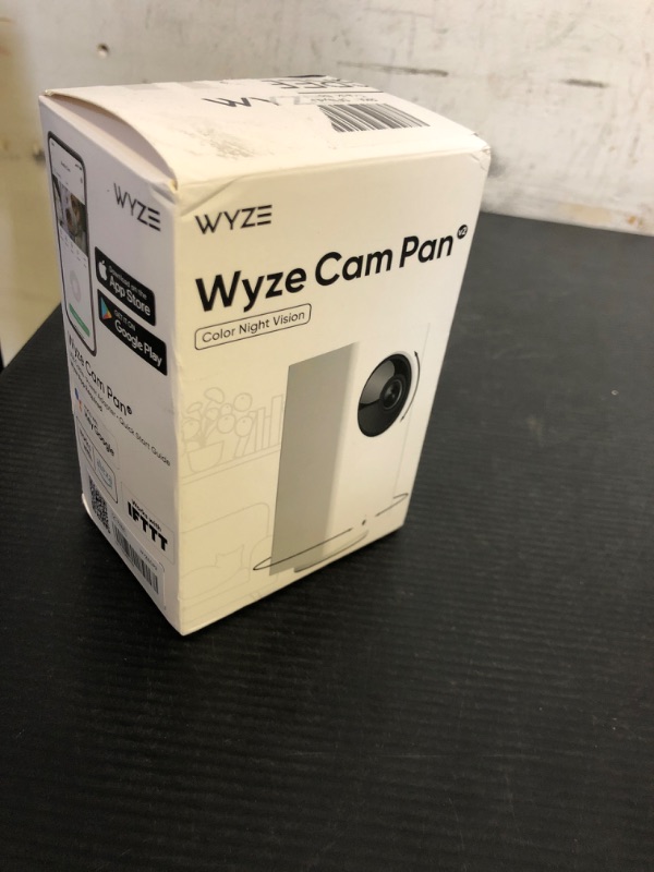 Photo 1 of WYZE Cam Pan v2 1080p Pan/Tilt/Zoom Indoor Security Camera with Color Night Vision, Motion and Sound Detection, Wi-Fi Smart Home Security Camera Compatible with Alexa & Google Assistant, White