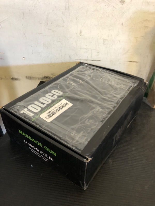 Photo 1 of PARTS ONLY --------------------------------------------TOLOCO Massage Gun, Deep Tissue Back Massage for Athletes for Pain Relief, Percussion Massager with 10 Massages Heads & Silent Brushless Motor, Gifts for Fathers Day, Black