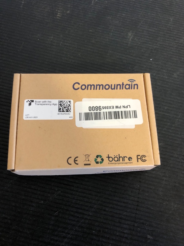 Photo 1 of commountain 3.5mm Listen Only Earpiece Compatible with Speaker Mic, Acoustic Tube Receive Only Headset with 3 Earmolds, for Police Security and Law Enforcement Use