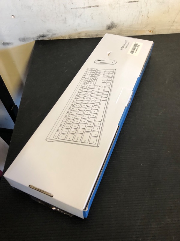 Photo 1 of Wireless Keyboard and Mouse, Vssoplor Rechargeable Quiet Full-Size Keyboard and Mouse Combo Set Ultra Slim Design for Laptop, PC, Notebook, Desktop-Dark Gray
