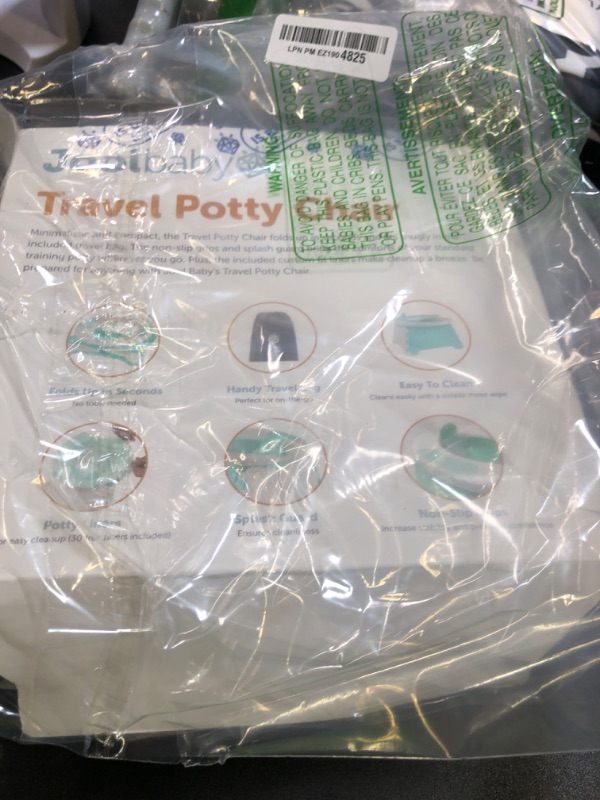 Photo 1 of Jool Baby Portable Potty Training Chair with Travel Bag and 30 Liners, Foldable, Indoor/Outdoor Use, Camping (Aqua)