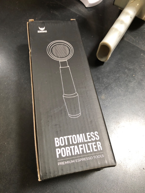 Photo 1 of KNODOS 58mm Bottomless Portafilter for E61 Group Head | Professional Barista-Grade Naked Portafilter | Compatible with Rocket, Lelit, Ascaso, Profitec, ECM, Flair 58 & More (Walnut)