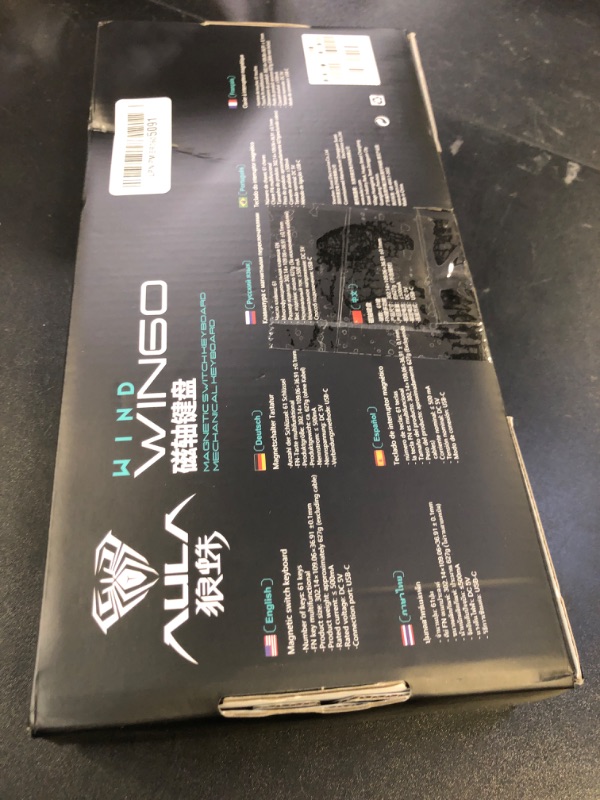 Photo 1 of Aula WIN60 HE - 60% Mechanical Gaming Keyboard Wired, Magnetic Switch Hot Swappable, Adjustable Actuation Rapid Trigger Mode, 8000 Hz Polling Rate, RGB Small Keyboard 60 Percent Compact Design for PC
