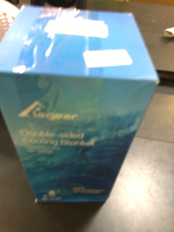 Photo 1 of Elegear Revolutionary Cooling Blanket King, Absorbs Heat to Keep Body Cool for Night Sweats, Double Sided Arc-Chill3.0 Cool Fiber Q-Max>0.5, Lightweight Summer Cold Blankets Sleeping 90" x 108"