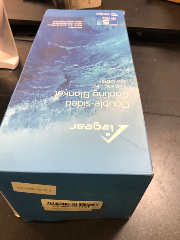 Photo 1 of Elegear Revolutionary Cooling Blanket King, Absorbs Heat to Keep Body Cool for Night Sweats, Double Sided Arc-Chill3.0 Cool Fiber Q-Max>0.5, Lightweight Summer Cold Blankets Sleeping 90" x 108"