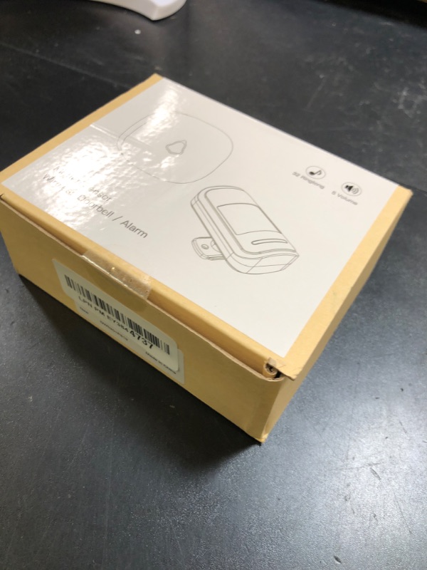 Photo 1 of Motion Sensor Door Chime, METAK Wireless Motion Detector Alarm Indoor for Business When Entering/Home Doorway/Store Entrance/Garage Security, Pet/Elderly/Dementia Monitoring Buzzer,PIR Door Entry Bell