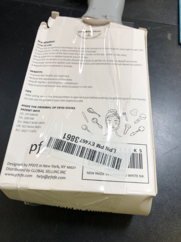 Photo 1 of pfefe Ice Globes for Face & Eyes, Unbreakable Stainless Steel Cryo Sticks for Beauty Routines, Facials Cold Roller Cooling Globes for Puffiness, Wrinkles, Dark Circles, Headaches