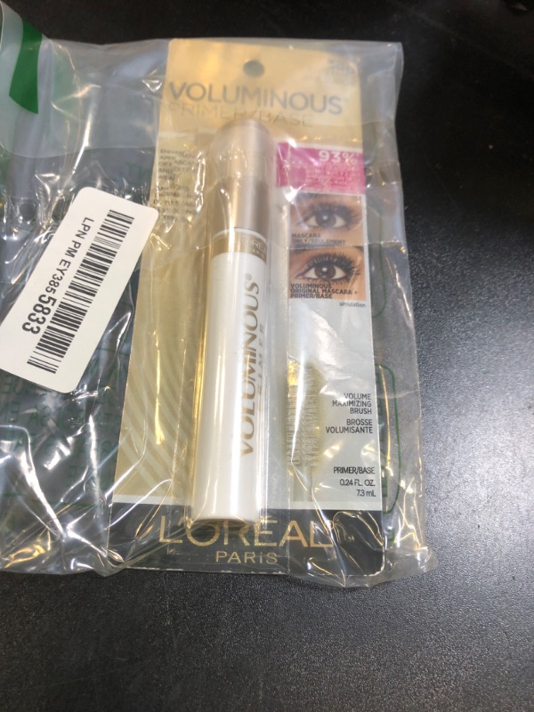 Photo 1 of L'Oreal Paris Makeup Voluminous Lash Boosting Conditioning Primer Mascara, White Primer, 0.24 fl; oz.