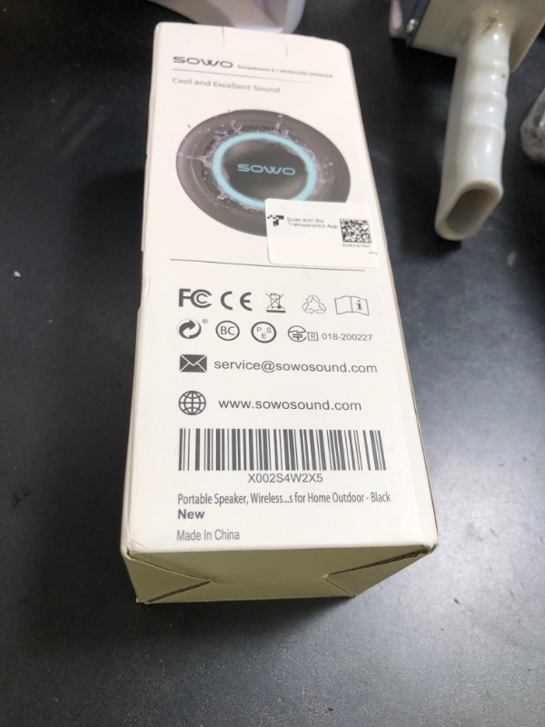 Photo 1 of Wireless Portable Speaker,IPX7 Waterproof Bluetooth Speaker, 25W Loud Stereo Sound, Bassboom Technology, TWS Pairing, Built-in Mic, 16H Playtime with Lights for Home Outdoor - Black