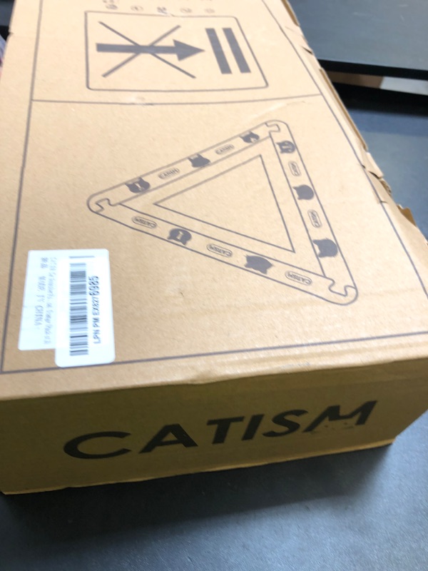 Photo 1 of CATISM Cat Scrather Cat Scratching Board - Foldable - Triangle, 6 Usable Sides Cat Scratchers for Indoor Cats, Durable Recyclable Cat Scratcher Cardboard Vertical(Pack of 3)
