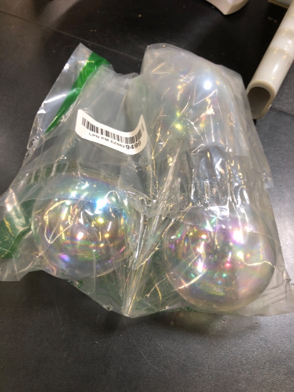 Photo 1 of [3PCS] Light Iridescent Rainbow Gradient Color Clear Glass Self-Watering System Spikes, Automatic Plant Waterer Bulbs