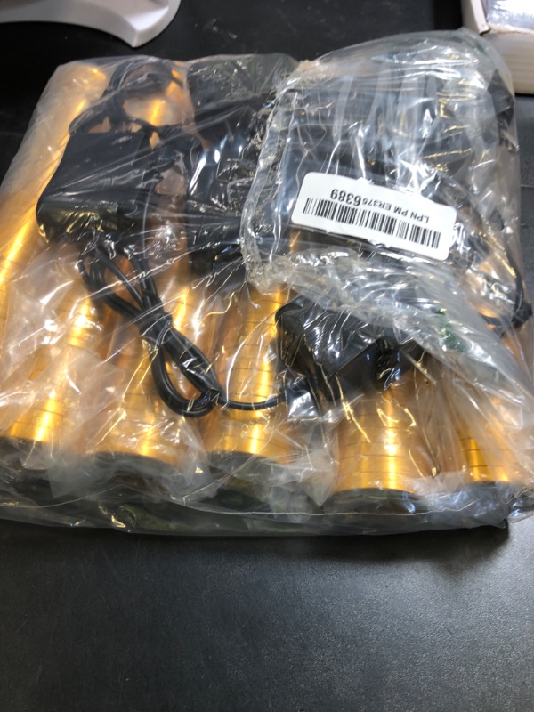 Photo 1 of VYAOMLI 6 PCS LED Strobe Baton Lights Bottle Service Rechargeable Light, Reusable Handheld Champagne Bottle Light Topper for Party Nightclub Bar Wedding Concert Festival Activity (Golden, 6 Pack)