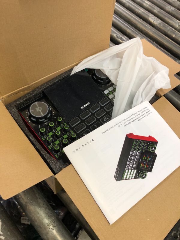 Photo 1 of neculogy Podcast Equipment Bundle, Audio Interface with Cardioid Designer BM800 Mic for Gamer and Quality All-in-One DJ Mixer, for Live Streaming, Singing, YouTube, Gaming