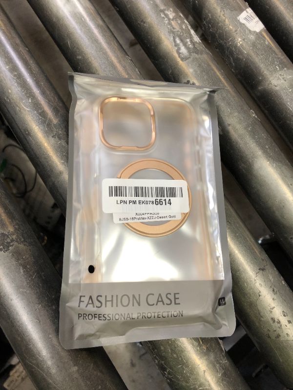 Photo 1 of OWLSTAR for iPhone 16 Pro Max Case with Rotatable Metal Magnetic Ring Stand, Compatible with MagSafe, Non-Yellowing Clear Hard-Back Protective Kickstand Phone Case 6.9 inch (Desert Gold)