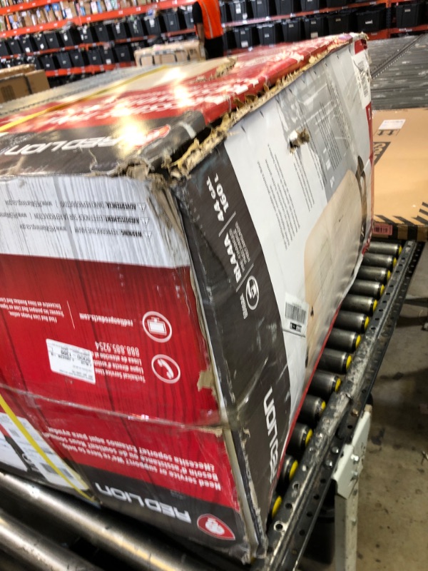 Photo 1 of Red Lion RL44A - 44-Gallon Vertical Pre-Charged Pressure Tank with Thermoplastic Base for Well Pumps, 1.25-Inch FNPT Elbow System Connection, Almond, 604684