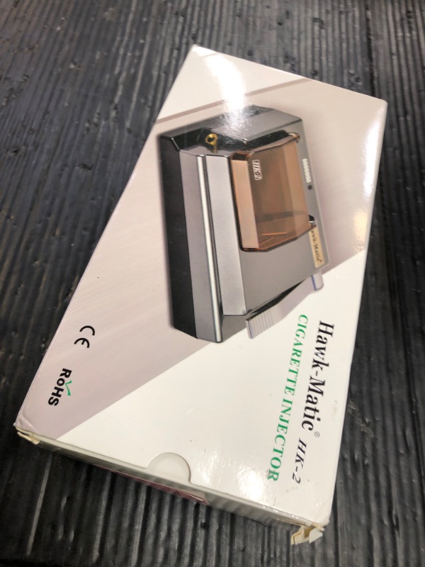 Photo 1 of Hawk-Matic HK2 Electric Cigarette Injector Machine for Size of Tubes: King & 100mm