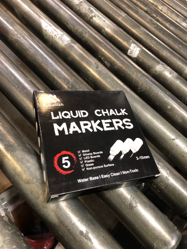 Photo 1 of Window Chalk Markers for Cars 5 Pack Washable,White Paint Jumbo Liquid Chalk Marker with 15mm Thick Tips, Big Chalkboard Markers, Car Window Paint Markers Pen for Glass, Auto, Bistro, Mirror, Poster