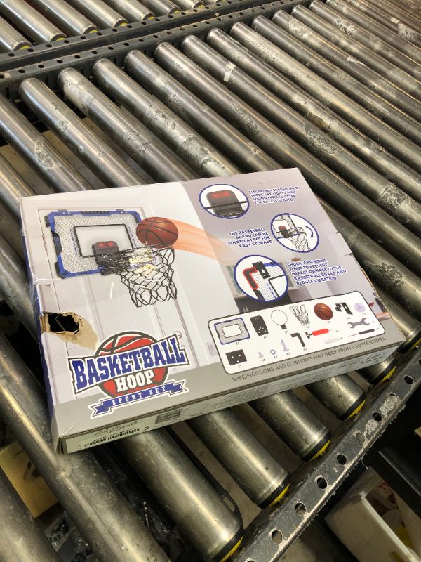 Photo 1 of OCHIDO Indoor Basketball Hoop for Kids Age 5-10, with Electronic Scoreboard & 3 Balls - Over The Door Mini Hoop for Boys' Birthday