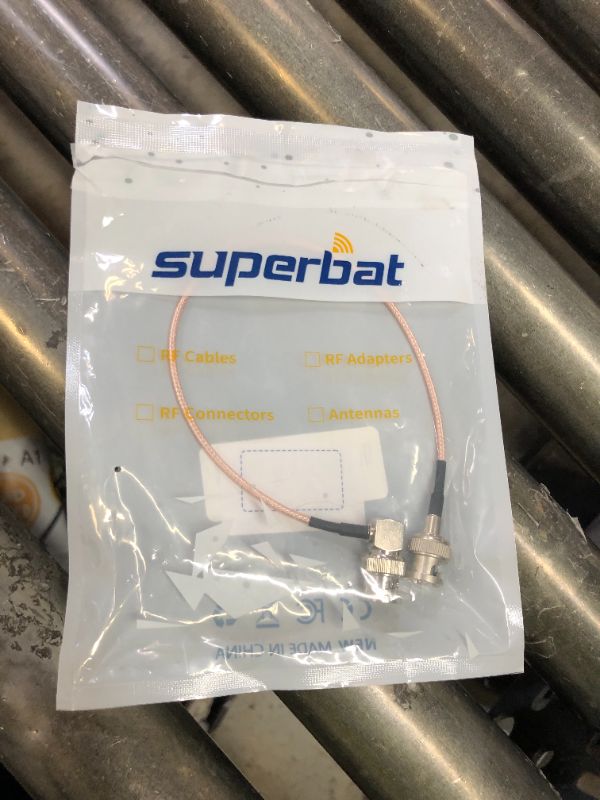 Photo 1 of Superbat 3G/HD SDI BNC Cable(30cm 75?) for Cameras and Video Equipment?Supports HD-SDI/3G-SDI/4K/8K?SDI Video Cable (Straight to Right Angle,1Pcs)